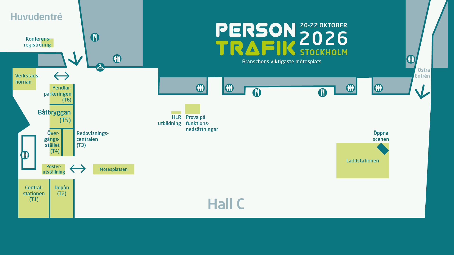 Hallkarta över mässan Persontrafik